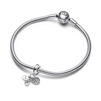 Charm Pandora Donna Pandora Moments in Argento Zirconia 792201C01 - 792201C01